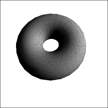A donut (more specifically a torus), and lighting that I was playing with
