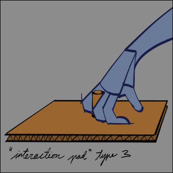 This third type, the peg type, was discarded because I felt that forcing the user to grip something like that while also applying a force was too awkward for people, especially if they had some sort of disability