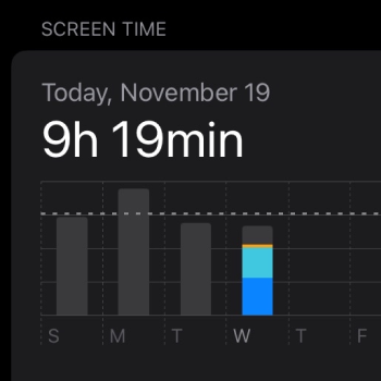 My screentime generally.