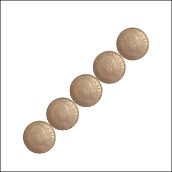 5 80% silver coins, representing the ~$50 I generally spend on non-groceries stuff per week.